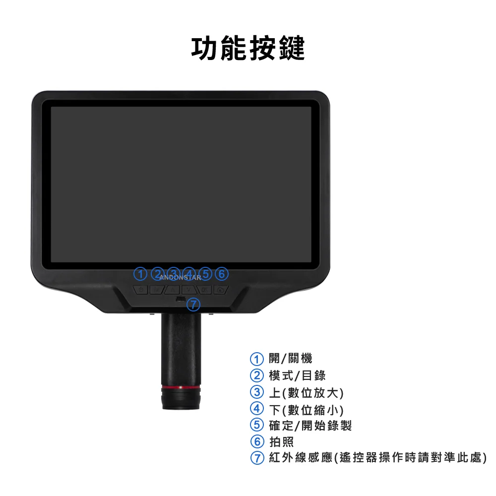 Andonstar AD409 Pro ES(含內窺鏡) 10.1吋螢幕HDMI/USB輸出數位電子顯微鏡